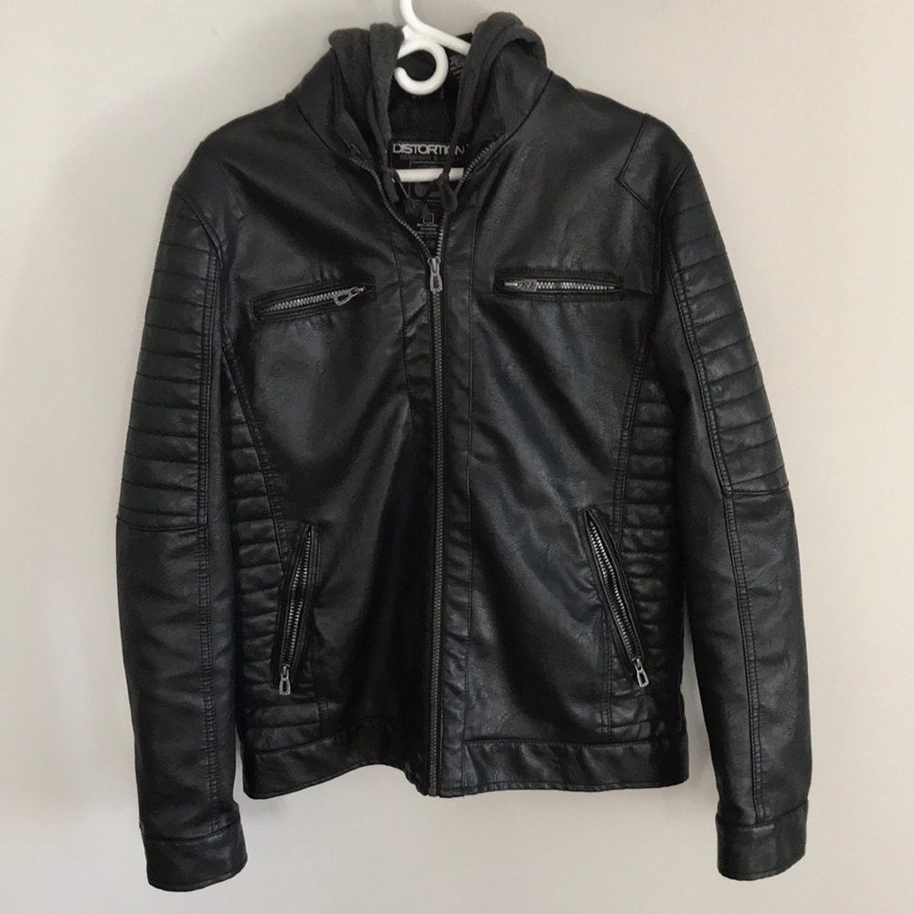Distortion Comfort and Style Leather Jacket